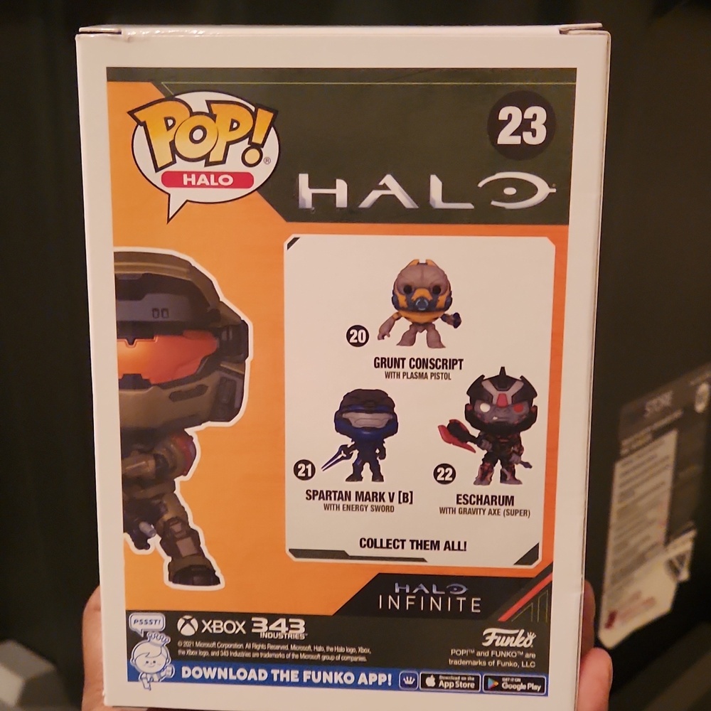 Funko Pop #23 Halo Spartan Grenadier with HMG Best Buy Exclusive - Picture 8 of 9